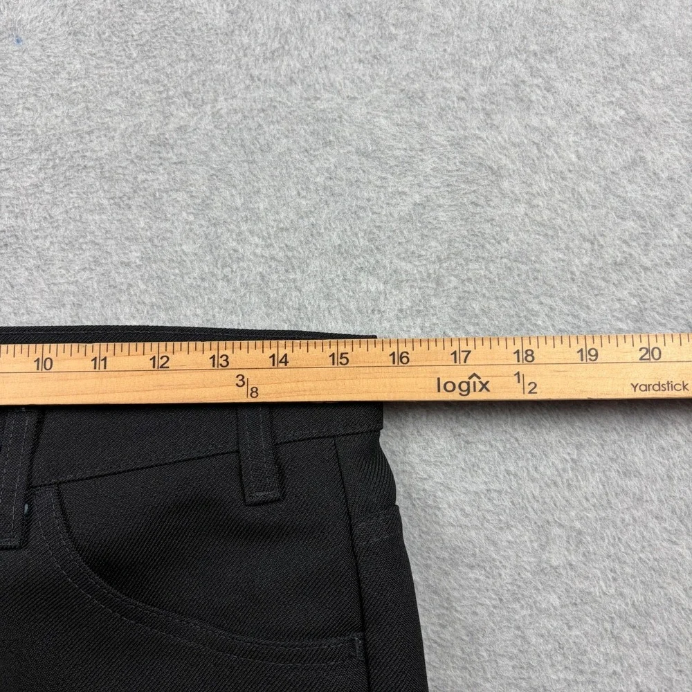Vintage Levi's Pants Mens 32x32 Black 517 Bootcut Poly Sta Prest Saddleman 90s